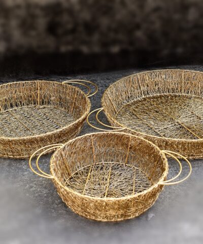 Metal Wire Basket Round house2home h2h