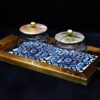 Wooden Tray Set, Gift Set, Air tight glass Jar, Chocolate Packing, Dry Fruit Packing, Gift Box house2home h2h