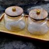 Wooden Tray Set, Gift Set, Air tight glass Jar, Chocolate Packing, Dry Fruit Packing, Gift Box house2home h2h