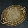 Metal Wire Hamper Basket Gift Packing Wire Mesh Gold Basket Set House 2 home