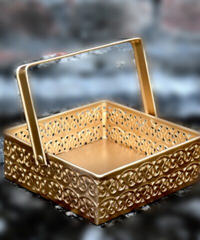 Metal Square hamper basket Gift Basket Wedding Gift Dry Fruit Pack House2home