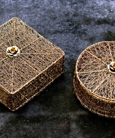 Metal Wire Hamper Box 8.5, inches - Round