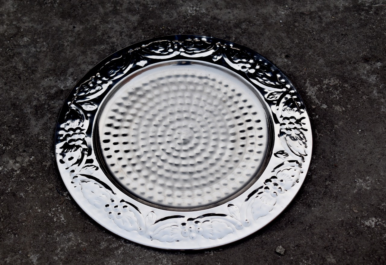 Pooja Thali, Gift Tray, Dry Fruit Packing, Gift Packing, Return Gift, Wedding Gift, Corporate Gift, Decorative, house2home, h2h, Steel Plate, Charger Plate