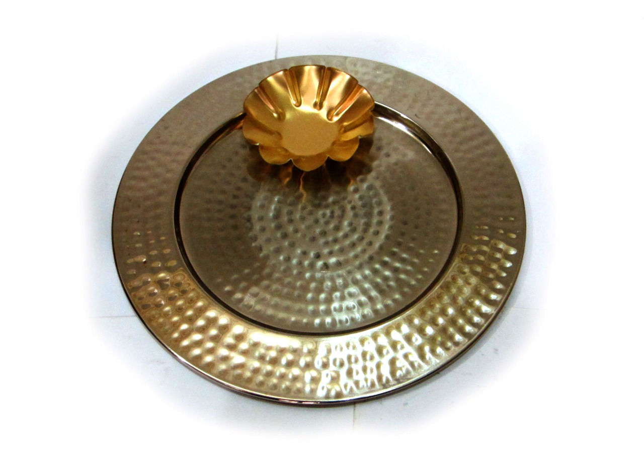 Pooja Thali, Gift Tray, Dry Fruit Packing, Gift Packing, Return Gift, Wedding Gift, Corporate Gift, Decorative, house2home, h2h, Steel Plate, Charger Plate