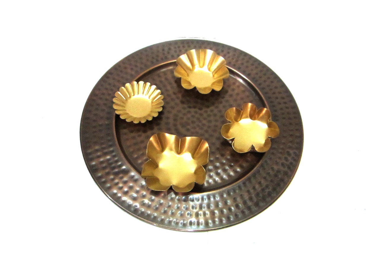 Pooja Thali, Gift Tray, Dry Fruit Packing, Gift Packing, Return Gift, Wedding Gift, Corporate Gift, Decorative, house2home, h2h, Steel Plate, Charger Plate