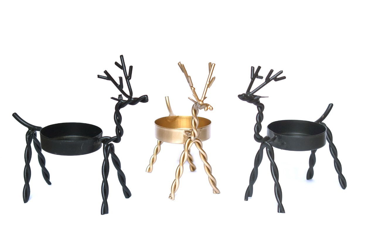 Rein Deer Candle Holder, Deer Tlight Holder, Deer Candle Holder, House2home, h2h, Modern Candle Holder, Table Decor, Gift, Return Gift, Christmas Decoration, Christmas Decoration