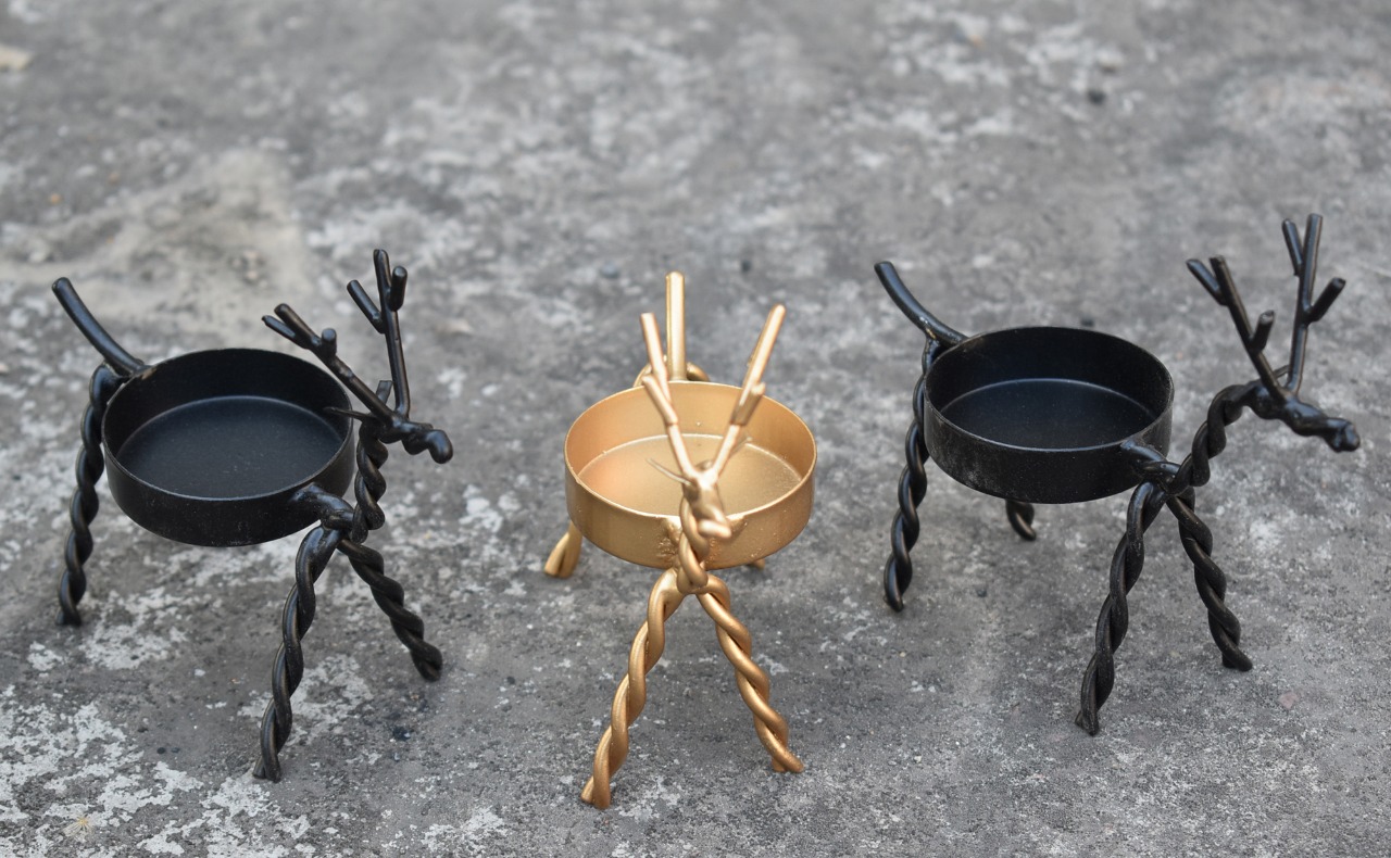 Rein Deer Candle Holder, Deer Tlight Holder, Deer Candle Holder, House2home, h2h, Modern Candle Holder, Table Decor, Gift, Return Gift, Christmas Decoration, Christmas Decoration