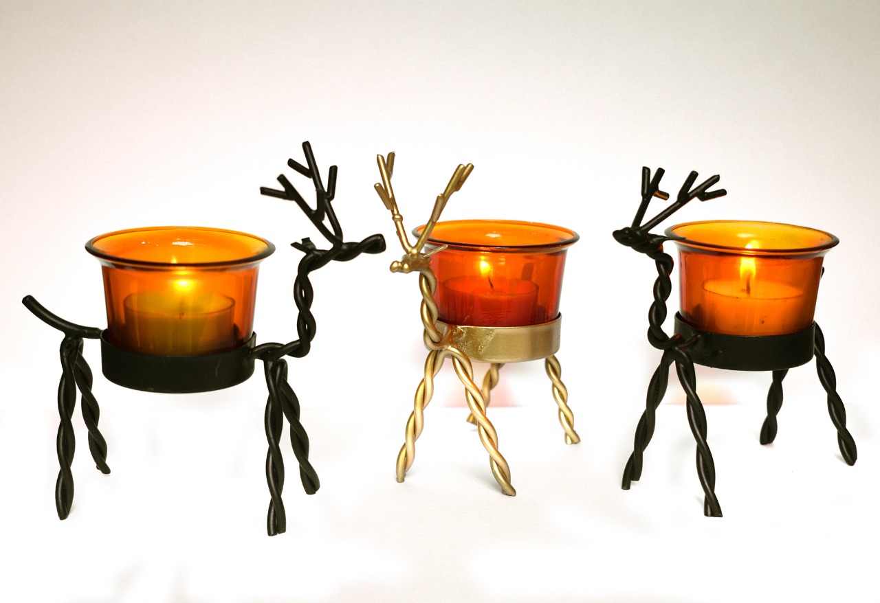Rein Deer Candle Holder, Deer Tlight Holder, Deer Candle Holder, House2home, h2h, Modern Candle Holder, Table Decor, Gift, Return Gift, Christmas Decoration, Christmas Decoration