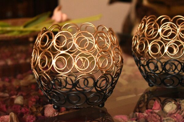 Gold Candle Holder, Tlight Holder, Modern Candle Holder, House2home, h2h , Hanging Lantern, Moroccan, hanging Lantern, Modern Candle Holder, Modern Lantern, Shadow Lantern, Table Decor, Abstract, Pen Stand, Desk Organizer