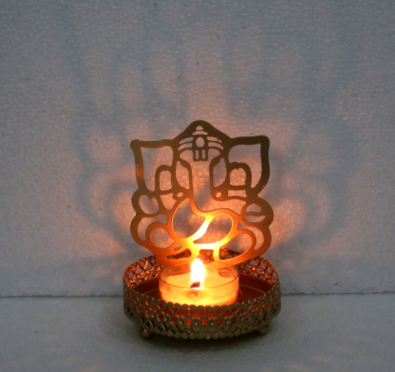 Shadow Candle Holder, Tlight Holder, Modern Candle Holder, House2home, h2h, Modern Candle Holder, Modern Lantern, Shadow diya, Table Decor, Abstract, Ganesh Shadow Diya, Diwali Décor, Gift, Return Gift