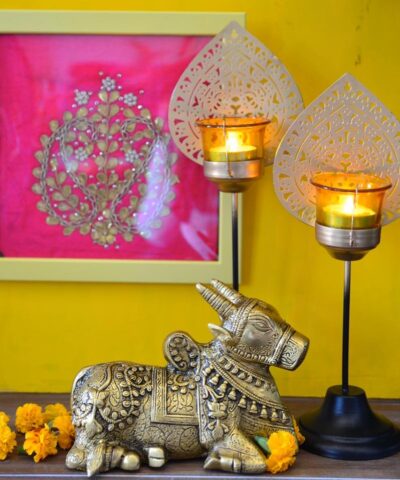 Gold Candle Holder, Tlight Holder, Modern Candle Holder, House2home, h2h , Hanging Lantern, Modern Candle Holder, Modern Lantern, Shadow Lantern, Table Decor, Abstract, Peacock Candle Holder, Home Decor, Decorative