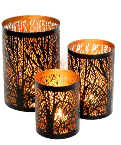 Shadow Candle Holder, Tlight Holder Set, Candle Holder Set, House2home, h2h, Modern Candle Holder, Modern Lantern, Shadow diya, Table Decor, Abstract, Tree Shadow Diya, Diwali Décor, Gift, Return Gift