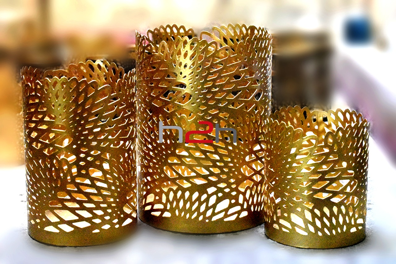 Shadow Candle Holder, Tlight Holder Set, Candle Holder Set, House2home, h2h, Modern Candle Holder, Modern Lantern, Shadow diya, Table Decor, Abstract, Tree Shadow Diya, Diwali Décor, Gift, Return Gift