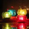 Colored Candle Holder, Glass Candle Holder, Votive Holder, T-Light Holder, Decorative, Plant Holder, Vase, Pot, House2home, h2h, Diwali Decoration, Gift, House warming, Christmas Gift, Home Decor