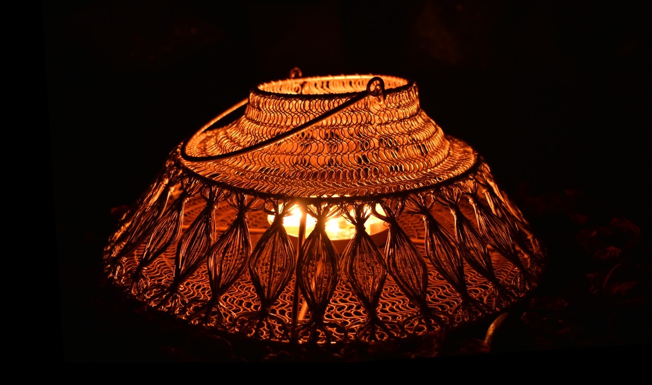 Metal Candle Holder, Diwali Gift, Decoration, Home Decor, House2home, h2h, Lantern, Shadow Candle Holder, house 2 home, house to home, Golden Lantern, Wedding Gift, Return Gift