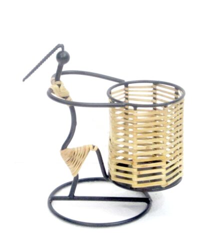 Cane Pen Stand, T-light Holder, Shadow Candle Holder Set, House2home, h2h, Modern Candle Holder, Table Decor, Gift, Return Gift, Christmas Decoration, Christmas Decoration, Traditional Craft, Diwali, Home Décor, Shadow Diya, pen Stand, Spoon Stand