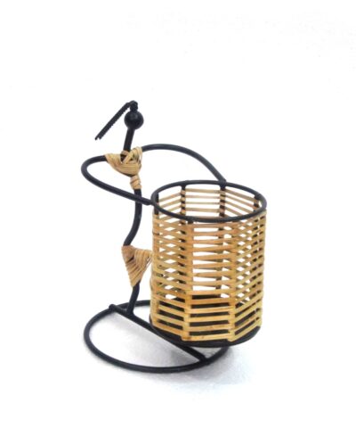 Cane Pen Stand, T-light Holder, Shadow Candle Holder Set, House2home, h2h, Modern Candle Holder, Table Decor, Gift, Return Gift, Christmas Decoration, Christmas Decoration, Traditional Craft, Diwali, Home Décor, Shadow Diya, pen Stand, Spoon Stand