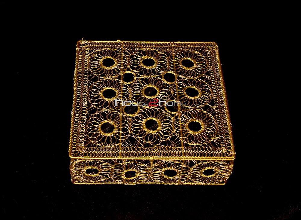 Bow Hamper, Metal Wire, Wire Box, Gift Box, Golden, Wire Mesh, Hamper BAsket, Return Gift, Gift Distribution, Diwali Gift, Wedding Pack, Truso Packing, House2home, house 2 home, h2h