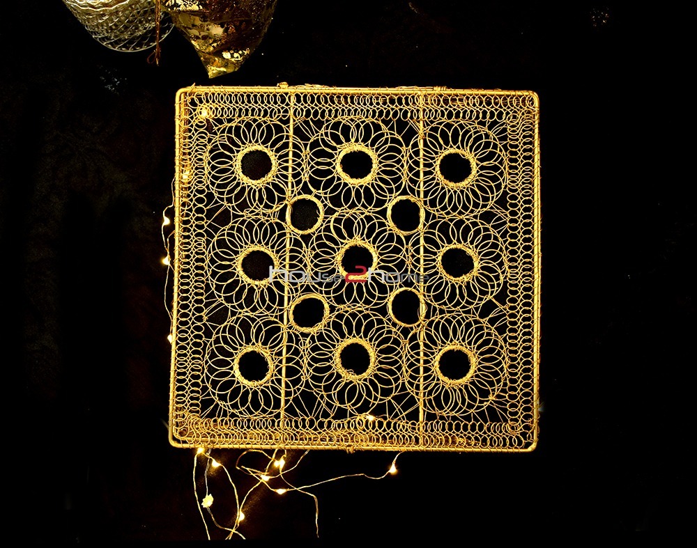 Bow Hamper, Metal Wire, Wire Box, Gift Box, Golden, Wire Mesh, Hamper BAsket, Return Gift, Gift Distribution, Diwali Gift, Wedding Pack, Truso Packing, House2home, house 2 home, h2h