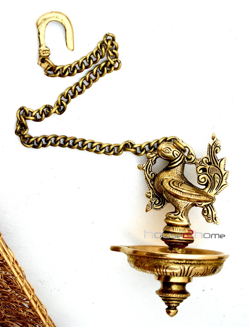 Anniversary Gifts, Brass, Corporate Gifts, diwali, festive, gift, god, House 2 home, house to home, House warming, gifts, House2home, idol, idols, murti, peetal, pital, pratima, statue, Wedding, Wedding Gifts, pooja, pooja gift, pooja article, home décor, Brass Decorative, Decorative Accents, décor, Golden, h2h, diya, hanging diya, peacock diya, antique