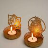 Shadow Candle Holder, Tlight Holder, Modern Tlight Holder, Modern, Decor, Small Gift, Metal Gift, Candle Holder, House2home, h2h, Modern Candle Holder, Modern Lantern, Shadow diya, Table Decor, Abstract, Ganesh Shadow Diya, Diwali Décor, Gift, Return Gift, festival gift, festive