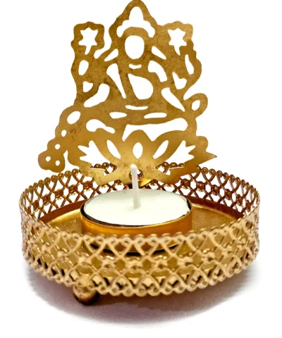 Shadow Candle Holder, Tlight Holder, Modern Tlight Holder, Modern, Decor, Small Gift, Metal Gift, Candle Holder, House2home, h2h, Modern Candle Holder, Modern Lantern, Shadow diya, Table Decor, Abstract, Ganesh Shadow Diya, Diwali Décor, Gift, Return Gift, festival gift, festive