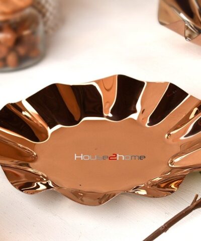 Platter, stainless steel, Steel, gift, Golden Platter, Snack Server, Server, Snack, dry fruit serving, diwali gift, corporate gift, wedding gift, anniversary gift, return gift, house2home, h2h, house to home, food safe, food warmer, snack, Rose GOld Platter, Copper Platter, fruit serving, potpourri bowl, Urli, Golden Urli, Washable Urli, Flower Decor, Chip & Dip