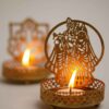 Shadow Candle Holder, Tlight Holder, Modern Tlight Holder, Modern, Decor, Small Gift, Metal Gift, Candle Holder, House2home, h2h, Modern Candle Holder, Modern Lantern, Shadow diya, Table Decor, Abstract, Ganesh Shadow Diya, Diwali Décor, Gift, Return Gift, festival gift, festive