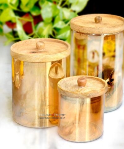 Wooden Tray Set, Gift Set, Air tight, glass Jar, Chocolate Packing, Dry Fruit Packing, Gift Box house2home h2h, Jar, Candy Jar, Tea Coffee Jar, Sugar Jar, Rasgulla Box, Gift Box, Sweet box, return gift, seasonal gift, Diwali gift, hamper box, Textured Jar, Modern Jar, Hexagonal, Glass Jar, air tight, handmade, house2home, h2h, golden jar, gold, Modern, Candy Jar, Dry Fruit Jar, Glass Jar with wooden lid