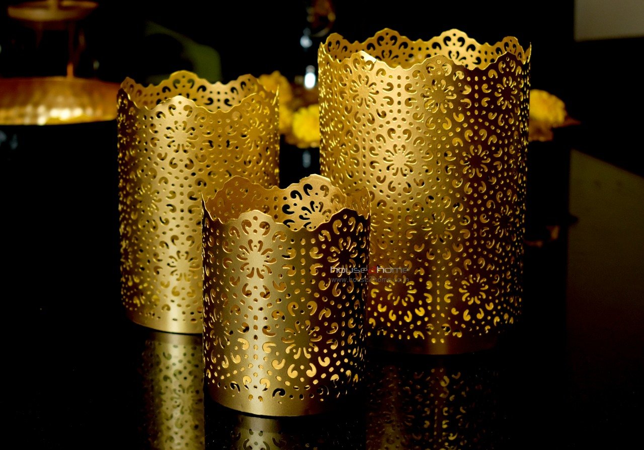 Shadow Candle Holder, Tlight Holder Set, Candle Holder Set, House2home, h2h, Modern Candle Holder, Modern Lantern, Shadow diya, Table Decor, Abstract, Tree Shadow Diya, Diwali Décor, Gift, Return Gift