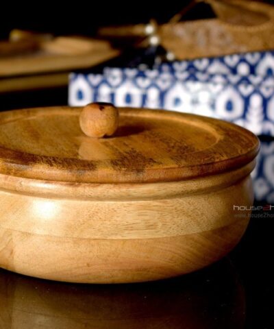 Wooden Caserole, Roti Box, Salad Bowl, Dry Fruit Box, Serving Bowl, Wooden Bowl, Food Safe, Natural, house2home, h2h, Insulated Box, 100% ECO Friendly, Bowl With Lid,