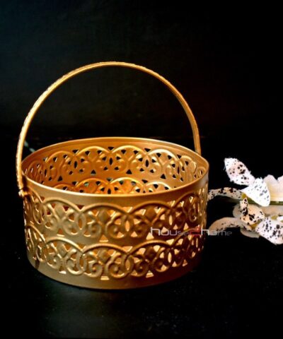 Round Metal Hamper Basket Gold, Square Gift Basket, Golden Basket, Gift Basket, Hamper Basket, Square Basket, Small Basket, House2home, house to home, h2h