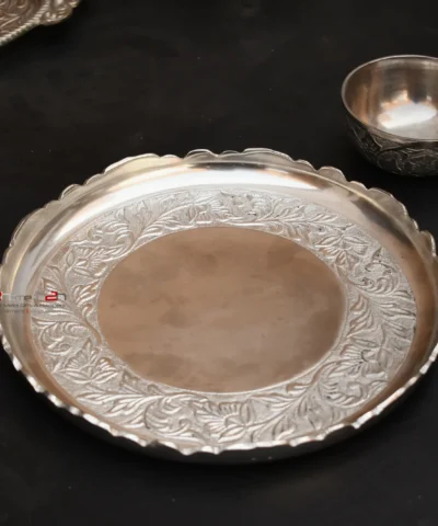 Round Metal Platter, German Silver Round Platter, Silver Coated Round Tray, Round Serving Tray, Dry Fruit Platter, Snack Serving Platter, 4 Bowl Serving Tray, Silver Gift Tray, Round Gift Platter, Hamper Gift Tray, Round Metal Gift Tray, Round Tray for Serving, Round Dry Fruit Tray, Round Tray for Sweets, Round Tray for Chocolates, Round Tray for Gifting, Wedding Round Tray, Silver Coated Serving Platter, Decorative Round Metal Tray, Festive Round Tray, Round Trousseau Platter, Traditional Round Gift Tray, Round Shagun Tray, Housewarming Round Tray, Anniversary Round Tray, Elegant Round Serving Tray, Round Jar Tray, 4 Bowl Tray Gift Set, Round Tray Set for Gifting, Engagement Round Gift Tray, Round Hamper Base, Stylish Round Tray, Decorative Round Gift Tray, Round Pooja Tray, Round Diwali Gift Tray, Round Silver Plated Tray, German Silver Gift Platter, Round Silverware Platter, Round Tray for Dry Fruits, Handicraft Round Tray, Round Tray with Silver Finish, Custom Round Hamper Tray, Moradabad Round Tray, Round Wedding Gift Tray, German Silver Round Hamper, Round Metal Platter for Wedding, Round Tray with Bowls, Premium Round Tray Set, Artistic Round Tray, Handcrafted Round Platter, Round Metal Plate for Snacks, House2Home Round Tray, h2h Gift Tray, Round Gifting Tray, Designer Round Tray for Gifts, Round Tray with Handle, Round Table Decor Platter, Round Tray for Return Gifts, Classic Round Gift Tray, Indian Wedding Round Platter, German Silver Wedding Tray, Round Engagement Platter, Traditional Indian Round Tray, Bridal Round Gift Tray, Round Diwali Platter, Round Tray for 4 Bowls, Serving Plate Round, German Silver Round Plate, Luxury Round Tray Gift, Round Tray for Festive Decor, Round Tray for Chocolates and Bowls, Decorative Table Round Tray, Metal Round Tray Manufacturer, Unique Round Return Gift, Round Metal Tray for Home Decor, Silver Round Snack Tray, Oval to Round Tray Replacement, Modern Round Tray, Center Table Round Tray
