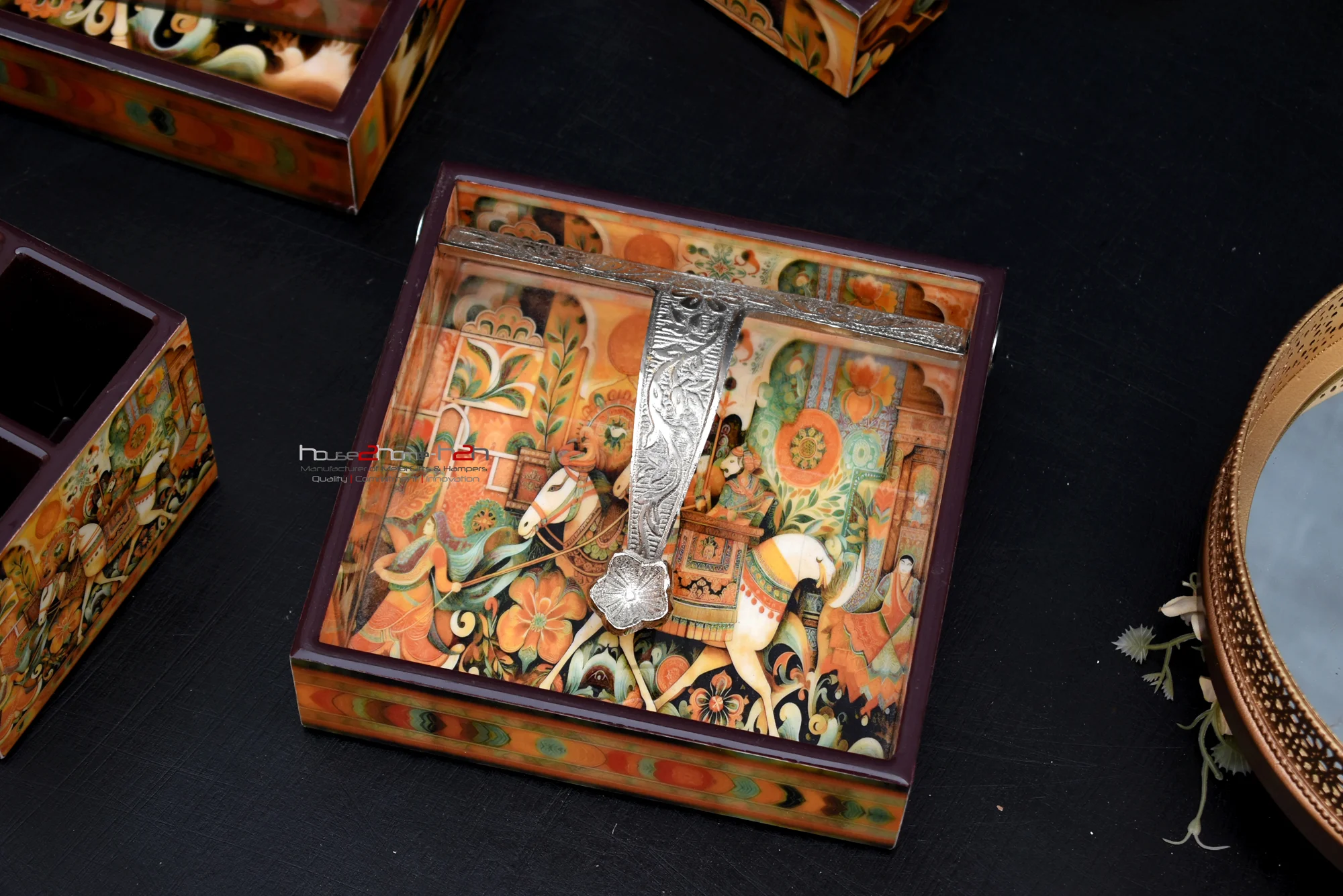 Chocolate Packing, Christmas Gifting Trays, Coasters, Coated trays, Colored Wooden Trays, Cutlery Stand, Decorative Trays, Dining table, Diwali Gift, Drawer, dry fruit box, Dry Fruit Packing, Eco friendly, enamel coated Trays, Enamel Printed TRays, Enamel trays, epoxy, Epoxy Coated, food safe, Gift box, Gift TRays, h2h, Hamper Basket, Hamper Pack, Hamper Packing, High Quality Trays, Holiday Basket, home decor, House 2 home, house warming, House2home, Jar Set, Laminated Trays, MDF Cutlery Stand, MDF Drawer, MDF Meena Trays, MDF Printed Trays, MDF tray Manufacturers, MDF Tray Sets, MDF Trays, MDF trays set, Meena Coated Trays, Meena Trays, Napkin Holder, Packing, Party, Platter, Printed, Printed Tray, Printed Tray Sets, printed trays, Raisin, Return Gift, Serving Platter, serving tray, set, snack platter, Snack Serving Stand, Sober Trays, Square hamper Basket, Table Serving Trays, tableware, tissue Holder, tray, Tray Sets, trousseau packing, water proof tray, water repellant, water Repellent finish, Wedding Gift, wood, wooden, wooden cake stand, Wooden Platter, Wooden tray, Wooden Tray Set, MDF Trays Sets, Serving Tray Set, Epoxy Coated Tray Sets, Cutlery Stand, Printed Trays Manufacturer, Coaster, Tissue Holder, Drawer, Wedding Gifts set, Meena Trays, h2h,