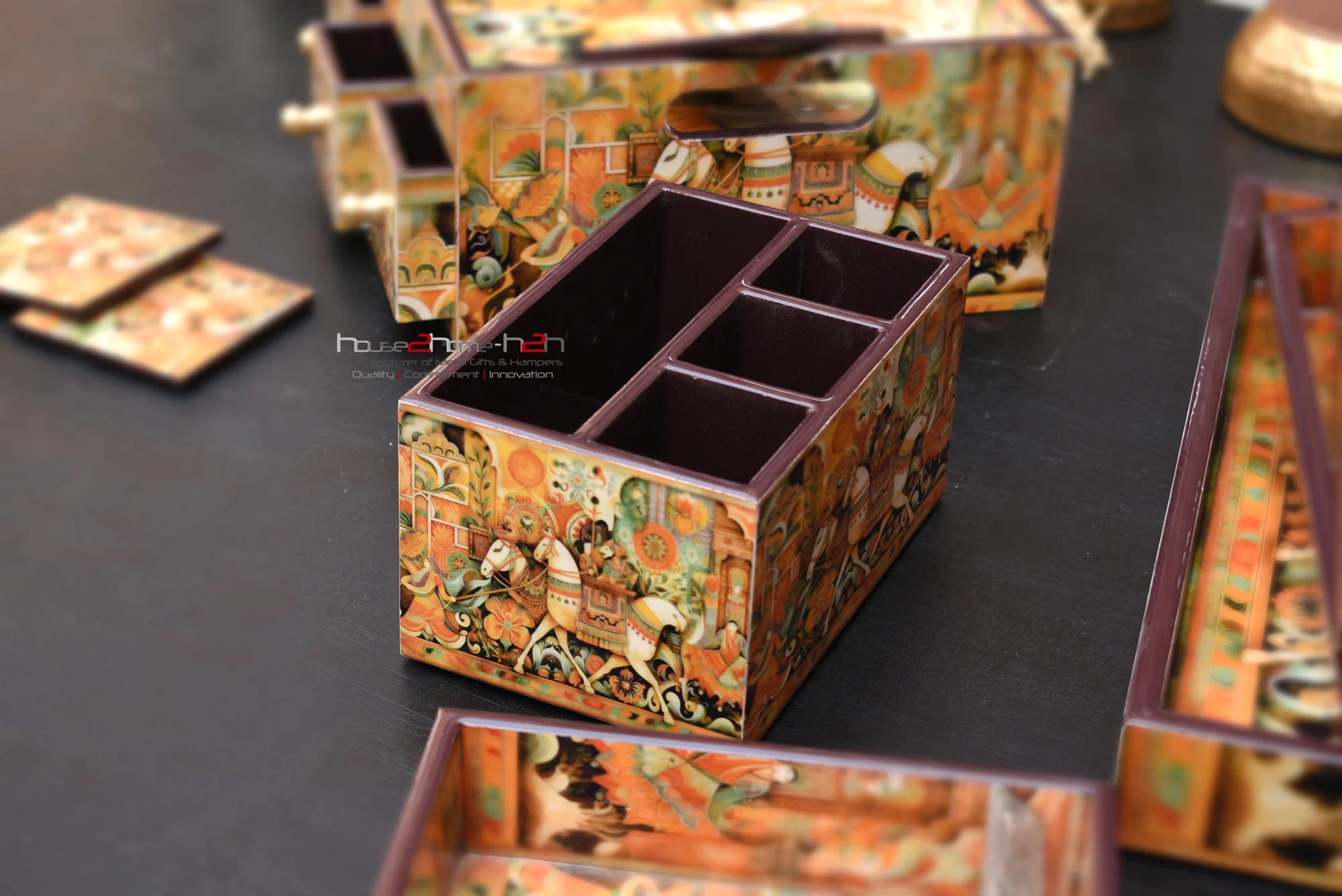 Chocolate Packing, Christmas Gifting Trays, Coasters, Coated trays, Colored Wooden Trays, Cutlery Stand, Decorative Trays, Dining table, Diwali Gift, Drawer, dry fruit box, Dry Fruit Packing, Eco friendly, enamel coated Trays, Enamel Printed TRays, Enamel trays, epoxy, Epoxy Coated, food safe, Gift box, Gift TRays, h2h, Hamper Basket, Hamper Pack, Hamper Packing, High Quality Trays, Holiday Basket, home decor, House 2 home, house warming, House2home, Jar Set, Laminated Trays, MDF Cutlery Stand, MDF Drawer, MDF Meena Trays, MDF Printed Trays, MDF tray Manufacturers, MDF Tray Sets, MDF Trays, MDF trays set, Meena Coated Trays, Meena Trays, Napkin Holder, Packing, Party, Platter, Printed, Printed Tray, Printed Tray Sets, printed trays, Raisin, Return Gift, Serving Platter, serving tray, set, snack platter, Snack Serving Stand, Sober Trays, Square hamper Basket, Table Serving Trays, tableware, tissue Holder, tray, Tray Sets, trousseau packing, water proof tray, water repellant, water Repellent finish, Wedding Gift, wood, wooden, wooden cake stand, Wooden Platter, Wooden tray, Wooden Tray Set, MDF Trays Sets, Serving Tray Set, Epoxy Coated Tray Sets, Cutlery Stand, Printed Trays Manufacturer, Coaster, Tissue Holder, Drawer, Wedding Gifts set, Meena Trays, h2h,